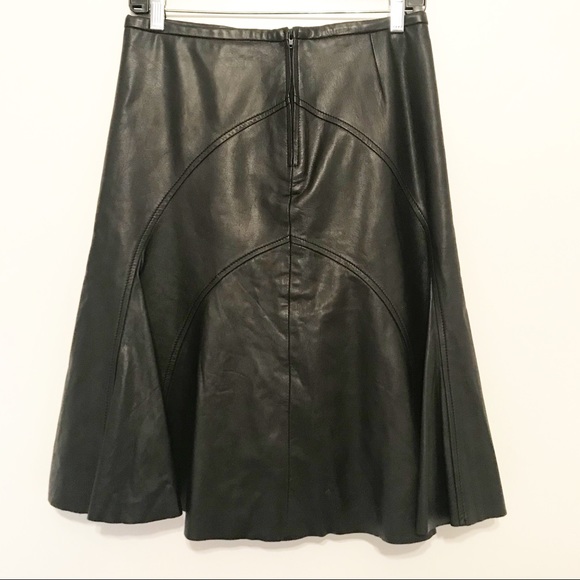 BCBG MaxAzria Leather Skirt. Fits like a 4. - Picture 2 of 4